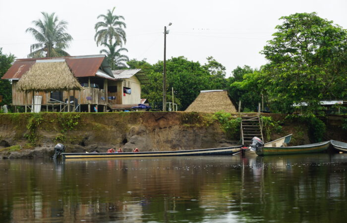 Rainforest community in Ecuador