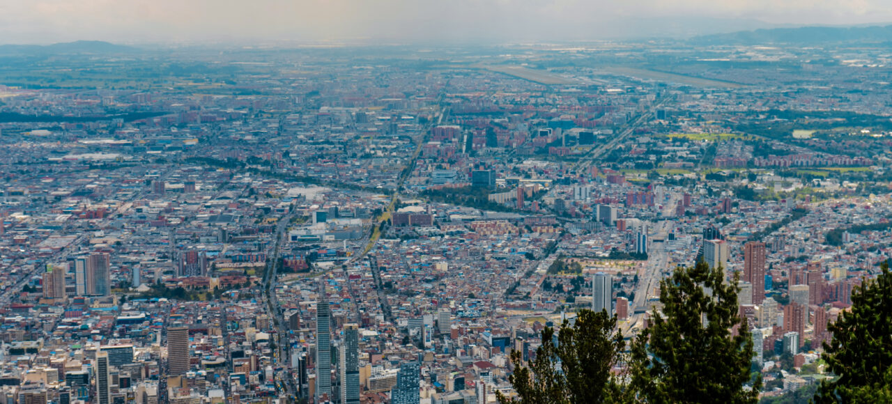 View of Bogota from Cerro La Candelaria