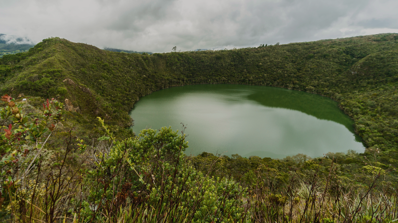 Guatavita Lagoon in Colombia