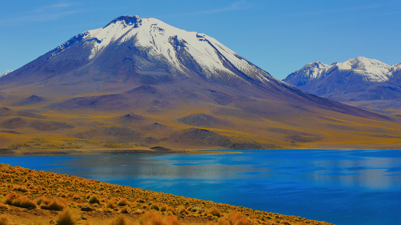 Miñiques and Miscanti Lagoons in Chile